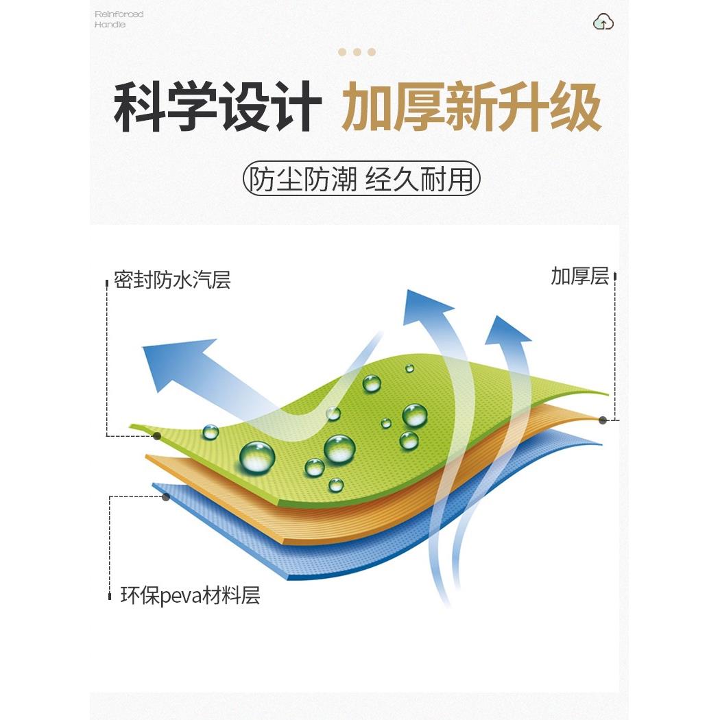 A6L衣服防尘罩挂式套全封闭柜子立体透明大小号长款橱物架防尘袋