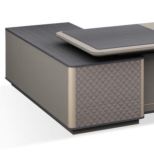 定大班台单代人简制约现办公WD-01D32桌子经办公桌理老板总裁桌椅