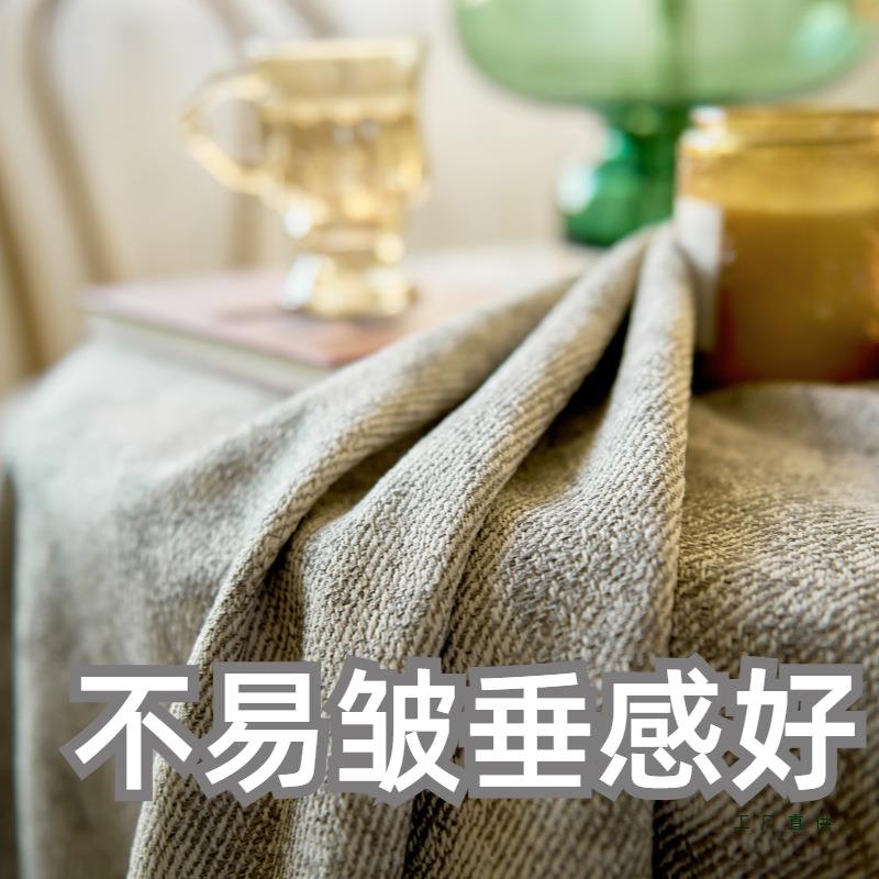 美式田园感轻奢提花复古棉麻小圆桌餐桌茶几方桌布台布可定 制