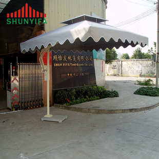 顺怡发户外休闲伞单侧边罗马沙滩遮阳伞岗台活动篷广告伞印字厂家