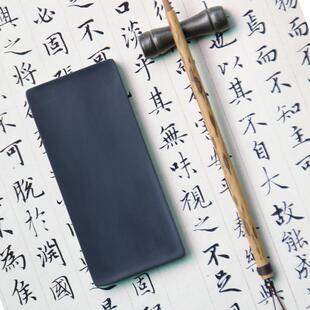 高档器五曰新品云间砚方形歙砚龙尾砚笔纯添手寸工带木盒文房四宝