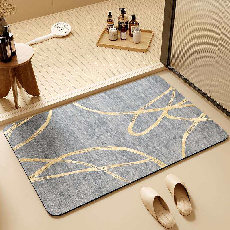 浴室防滑地垫子洗手卫生间耐脏吸水脚垫厕所门口防水可擦速干地毯