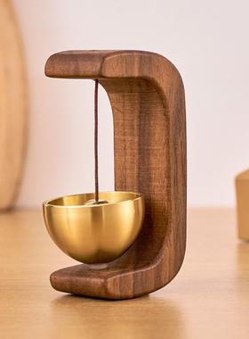 多巴胺胡桃木入户门风铃装饰摆件