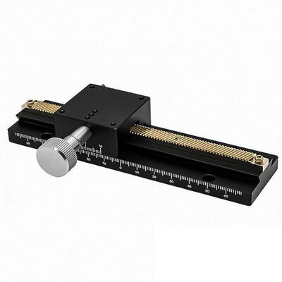 x轴位移平台lwx40-l150/l200长行程燕尾槽齿轮齿条型手动位移平台
