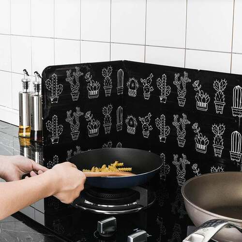 Aluminum Foil Grease Splash Guard for Gas Stoves, Heat-Resis