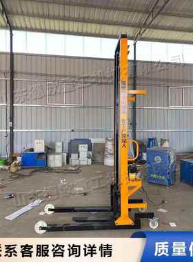 升降式电动工地上砖车 电动上料提升机 Electric stacker truck