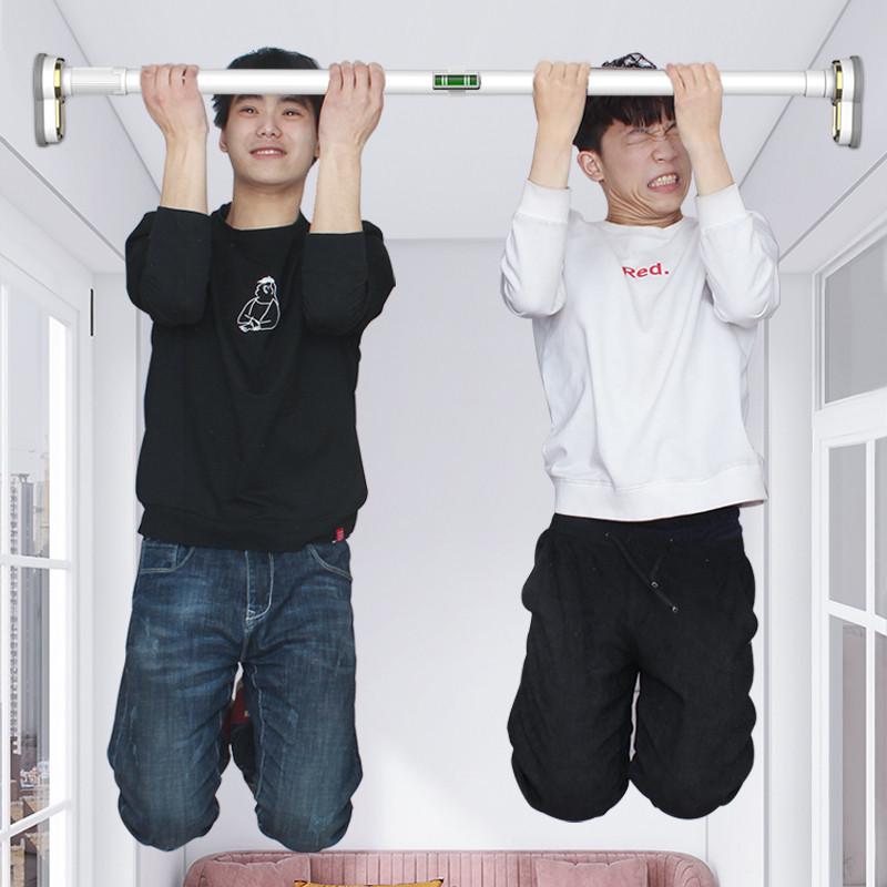 家用免打孔阳台晾衣杆伸缩杆多功能窗帘横杆套装挂帘浴帘杆高承重