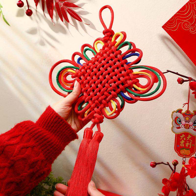 中国结挂件挂饰新年过年春节用品福字同心结玄关客厅装饰年货用品