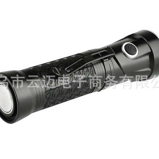 批发XML T6强光手电筒 多功能COB工作灯 检修灯 90度折叠手电筒