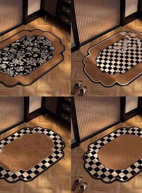 比利时室吸地垫超浴强水厕所硅防藻泥古风卫生间防摔速干滑脚DJR