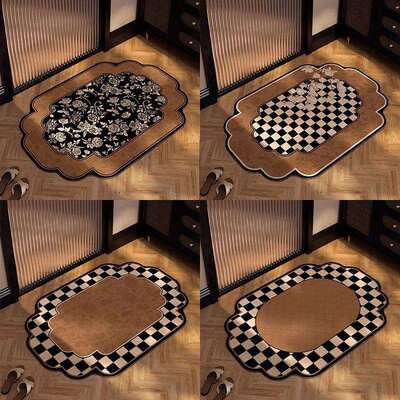 利时浴室比地垫超强AEZ吸水厕所垫硅藻泥风古卫生间防摔速干防滑