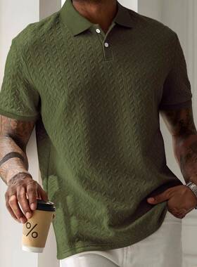 Men's Long Sleeve Fitted Cut Polo Shirt, Classic Plaid