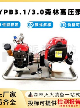便携式扬程抽水泵YPB3.1/3.0森林压泵背负式森防接力泵