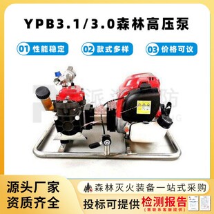 便携式扬程抽水泵YPB3.1/3.0森林压泵背负式森防接力泵