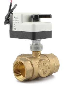 俊州ACBV13-21两线220V常开闭手自一体电动二通电磁水不锈钢球阀