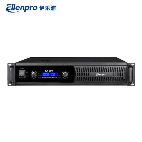 功放KA-600两通道600W专业纯后级功放带显示屏功放600W*2K歌功放