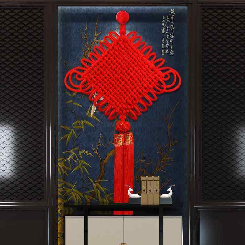 中国结2026年新款中国结挂件挂件客厅大号高档福字挂饰入户门玄关,特色手工艺,中国结,淘宝优惠券,粉丝福利购,淘宝优惠卷