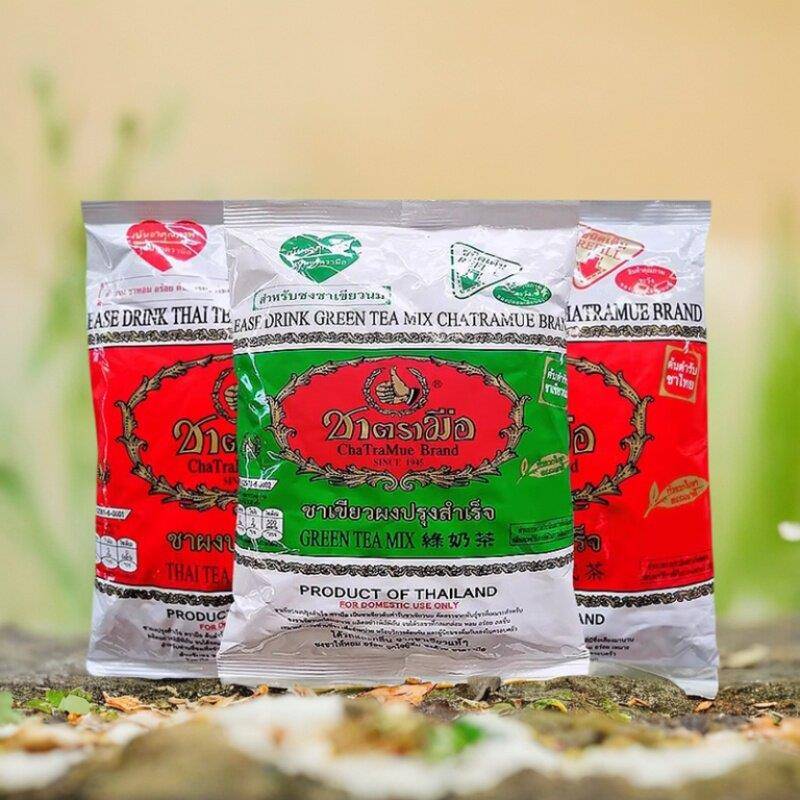 泰国奶茶手牌手标红茶绿茶金茶商用原装泰版进口茶叶泰奶冲泡饮料图片