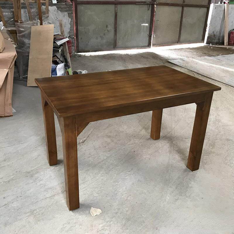 碳化木桌椅小吃店快餐饭店桌椅户外阳台仿古实木面馆快餐烧烤桌凳