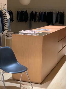 服装店岛柜展示台女装店儿童服装店吧台柜收银店展示柜展示柜