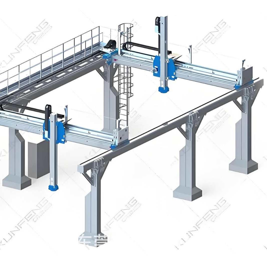 机器人第七轴行走轨道吊装龙门桁架机械手机器人桁架机架焊接加工