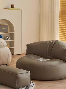 懒墩人沙半发可躺可小睡单人月卧室沙发榻SUU榻米坐休闲椅出租房