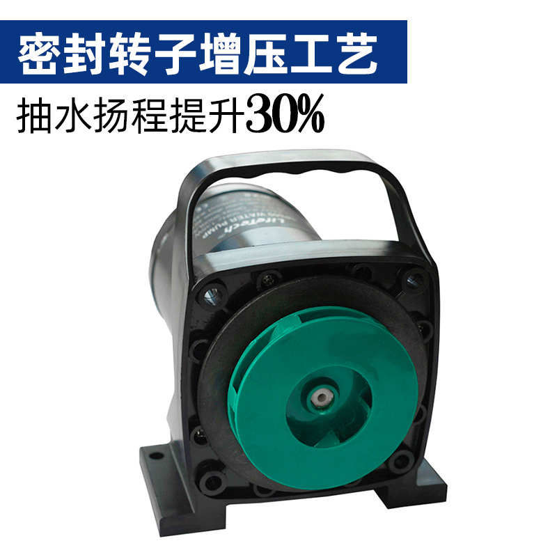 鱼池静音假山造景瀑布流水泵喷泉大流量高扬程程户外水循环过滤泵