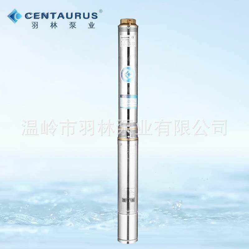 跨境，4SDM不锈钢潜水电泵三相12方220V井用泵大流量扬程水泵，
