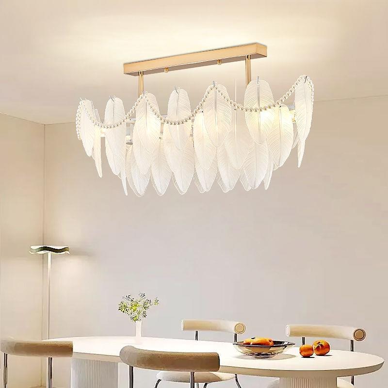 羽37毛厅客灯轻奢欧式吊灯20灯25款客厅餐厅新组合法式灯套餐卧室