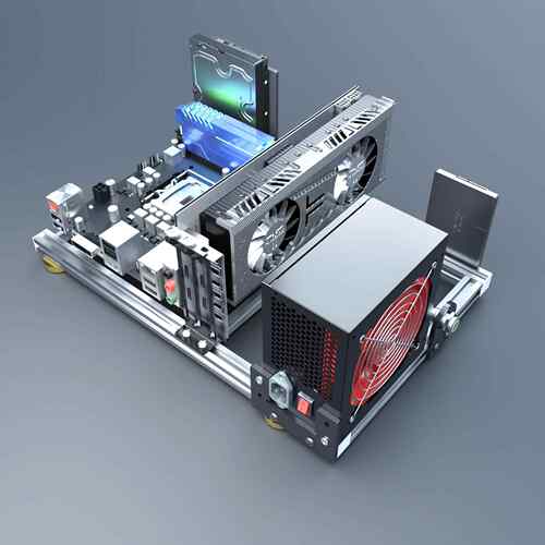 铝合金 开放式电脑机箱 支持ITX迷你主板 支持双路 X79 X99 水冷