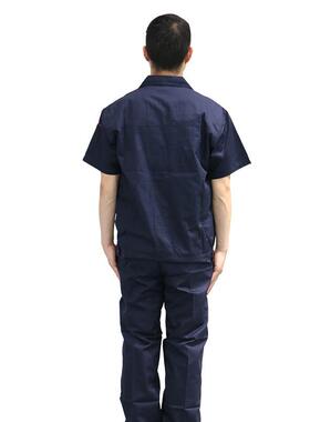 汉盾 HD-BCP9020 细斜纹夏装 深蓝拼红 160-190码