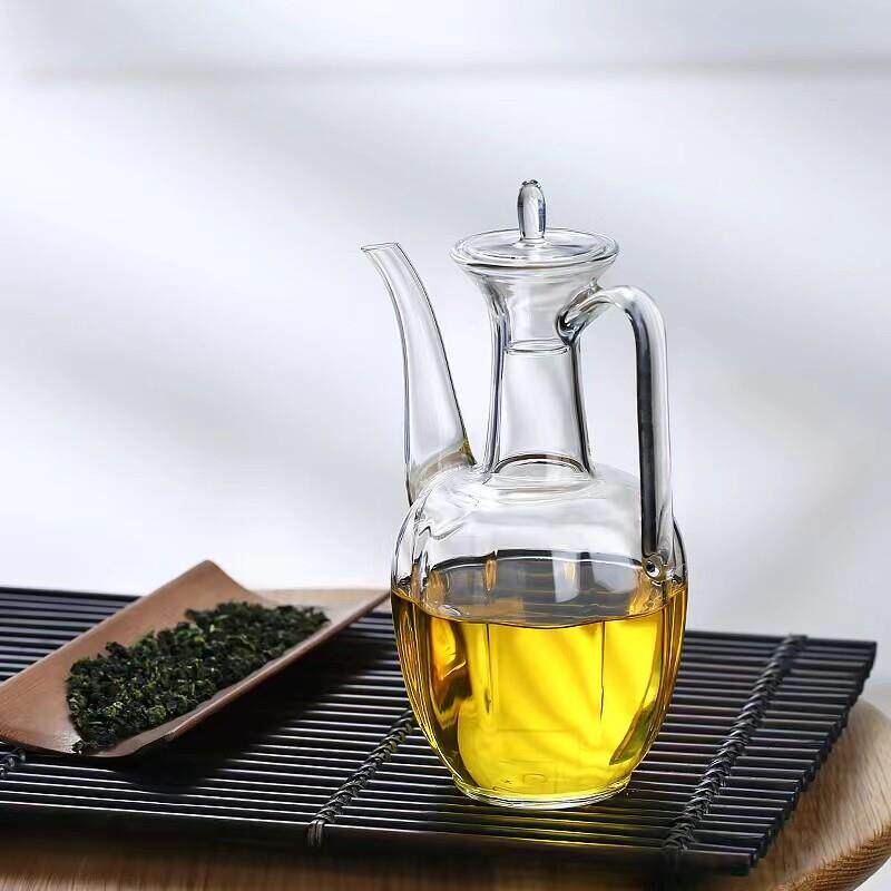 浅茗轩纯手工玻璃手执壶仿宋代透明耐热斗茶汤瓶百戏壶贵妃泡茶壶