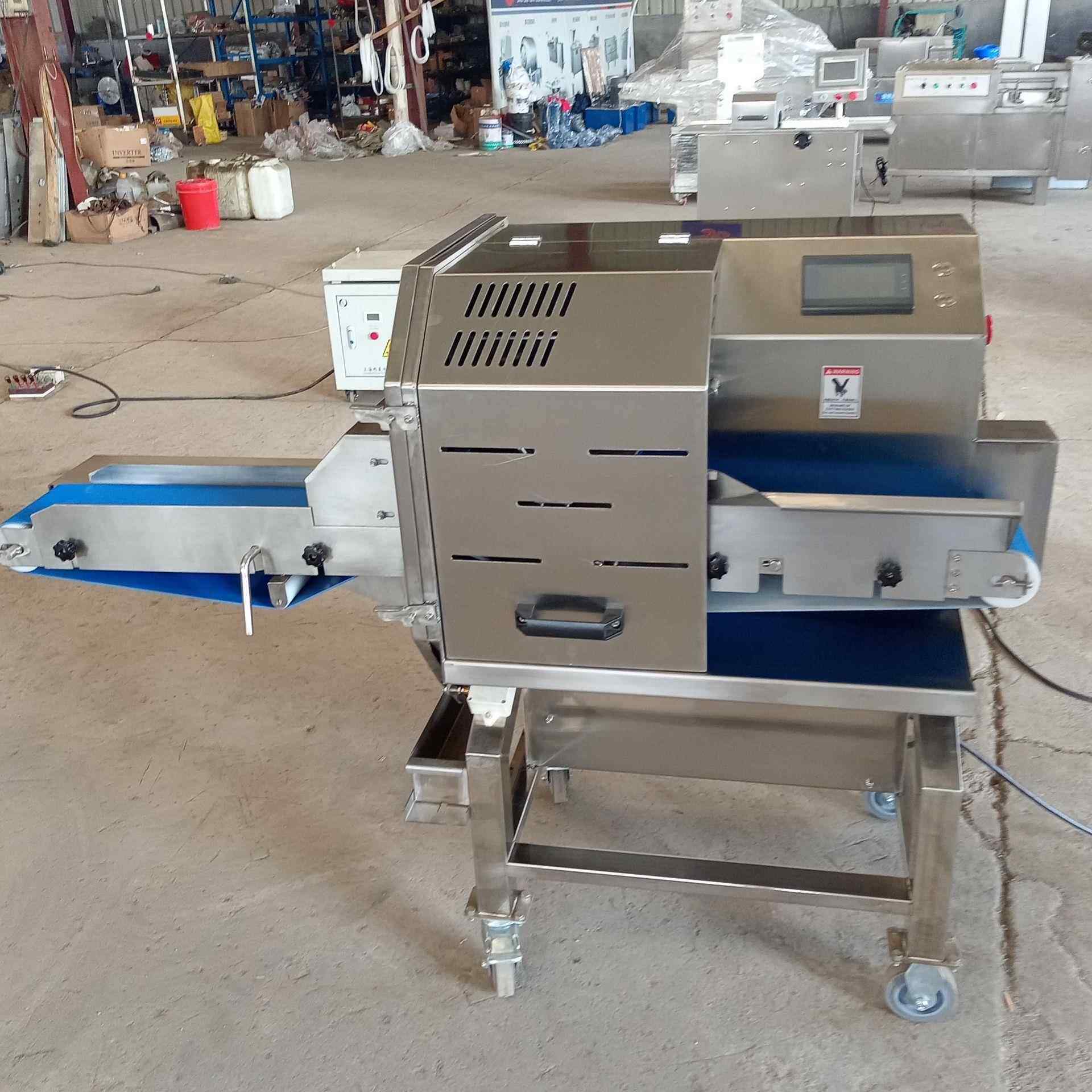 商用熟肉切片机烧鸭白切鸡切条机卤肉切片机厚薄可调切片机