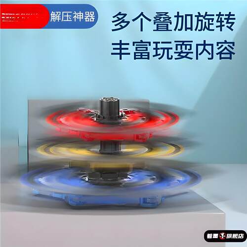 指尖陀螺可变形可发光玩具儿童男孩手指间旋转解压变形发光转转乐