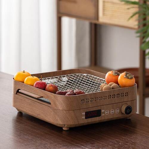 围炉煮茶器冬天烤火电陶炉套装一体式中式烤火炉器具露营暖茶炉