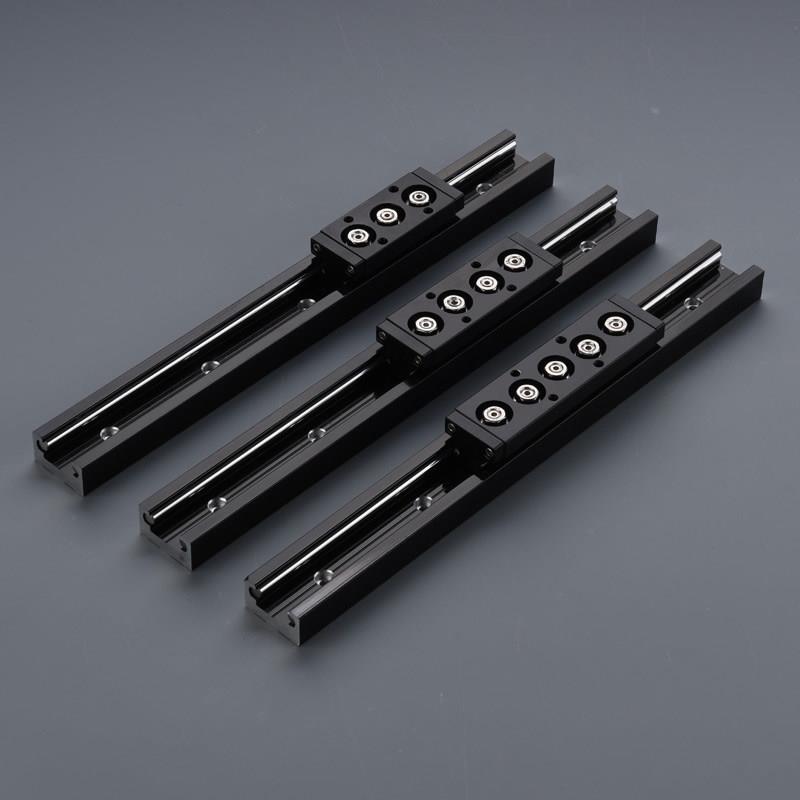 ISG15M双轴心导轨32MM宽滚轮轨道滑块静音耐磨加厚超薄高速滑轨