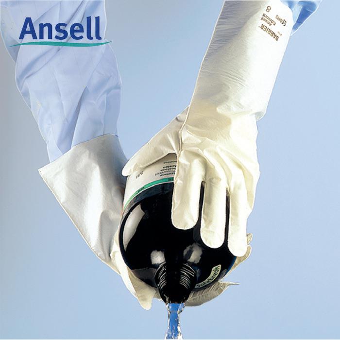 Ansell安思尔02-100复合膜手套长度38cm防化手套Barrier抗化学图片