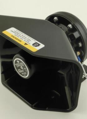汽车报警器200W300W400W600W800瓦汽车扬声器12V24伏通用黑色前扬