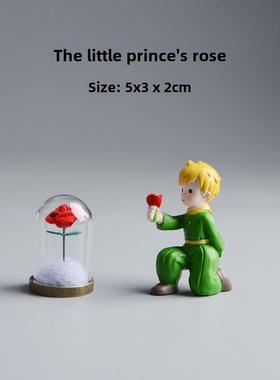 小王子的玫瑰饰品周边狐狸给女孩的生日礼物治疗520情人节礼物周