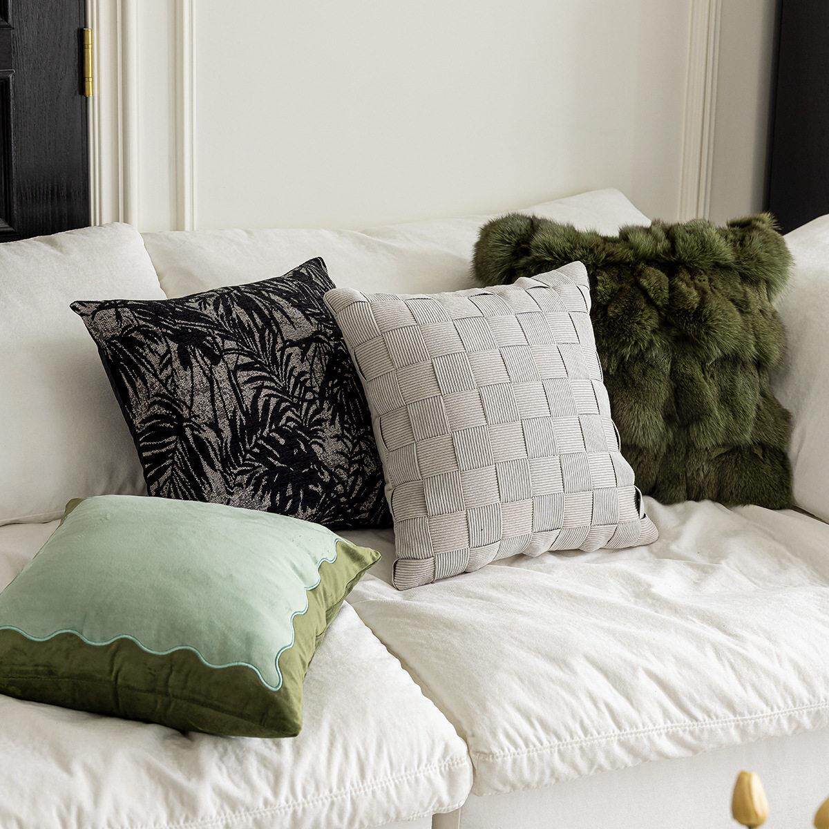 ins北欧风现代简约抱枕客厅沙发轻奢高级感法式覆古床头靠垫枕套