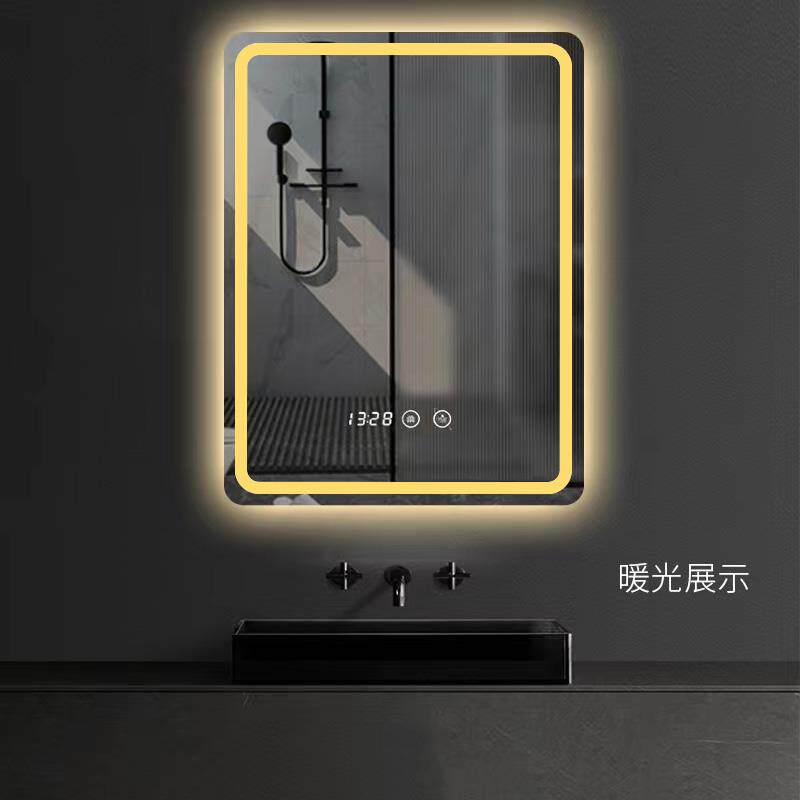 L7智能镜子触摸屏竖款定 制浴室镜子带灯防雾卫生间洗手镜子挂墙
