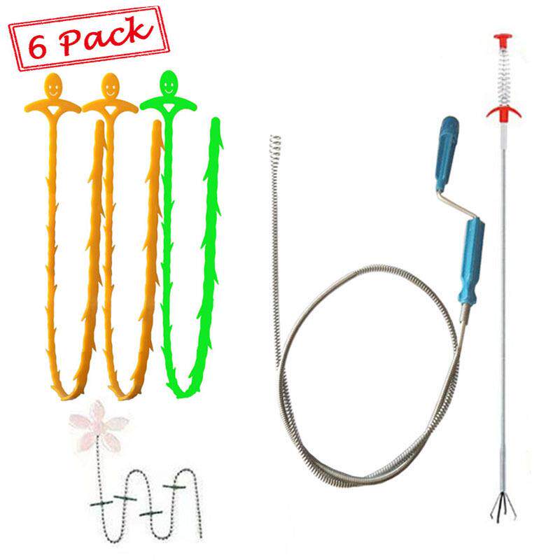 厨房管道疏通钩下水道厕所排水防堵水槽疏通器条清洁钩套装
