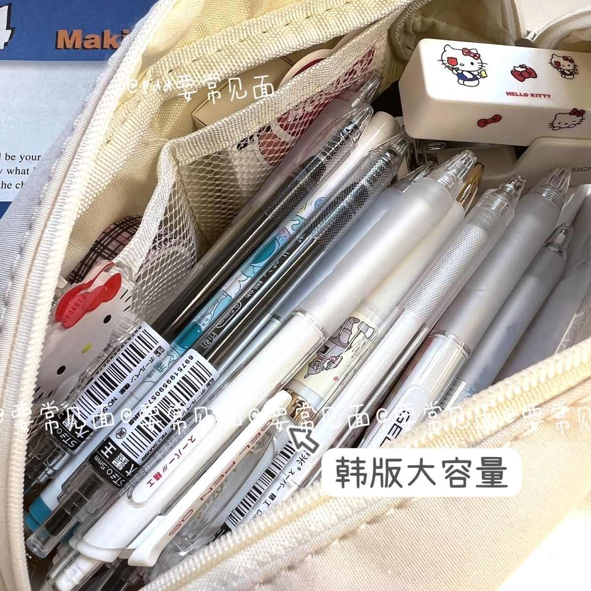 2022新款小众pvc可爱高颜值初高中大学生大容量创意简约笔袋ins
