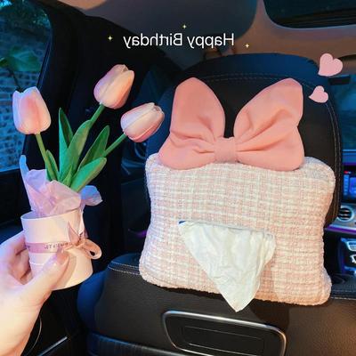 简约纸袋汽车纸巾盒感可爱遮阳板纸盒座椅抽女高级挂式扶手箱车载