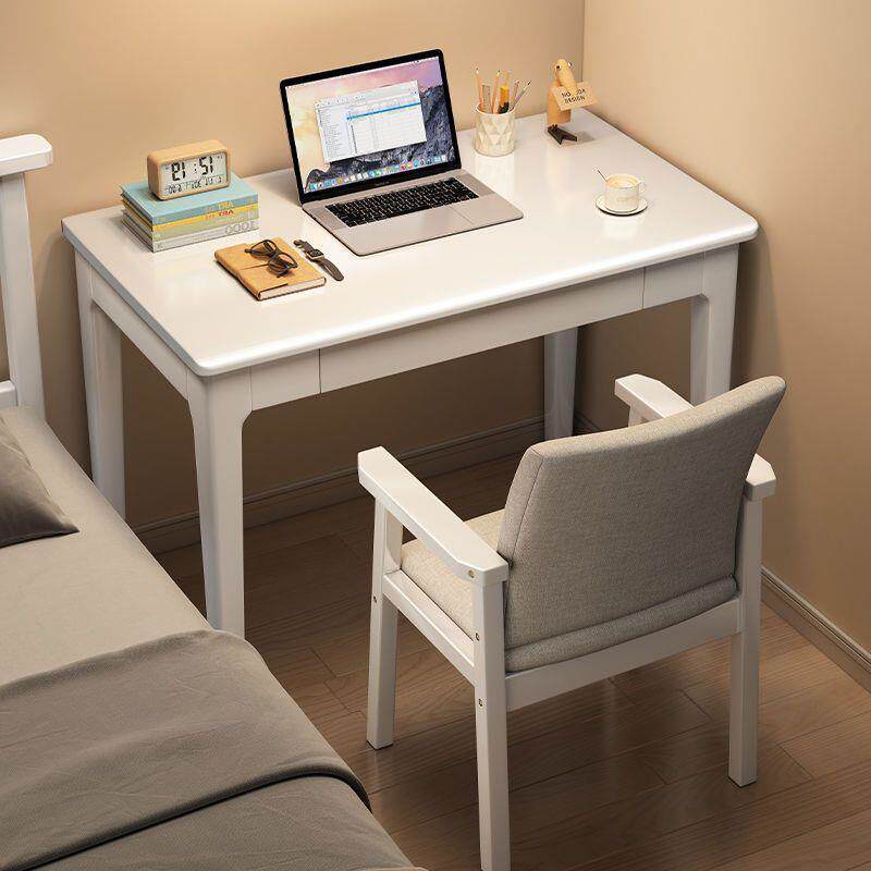 全实木书桌带抽屉小户型写字桌家用成人电脑办公桌学生学习桌椅子