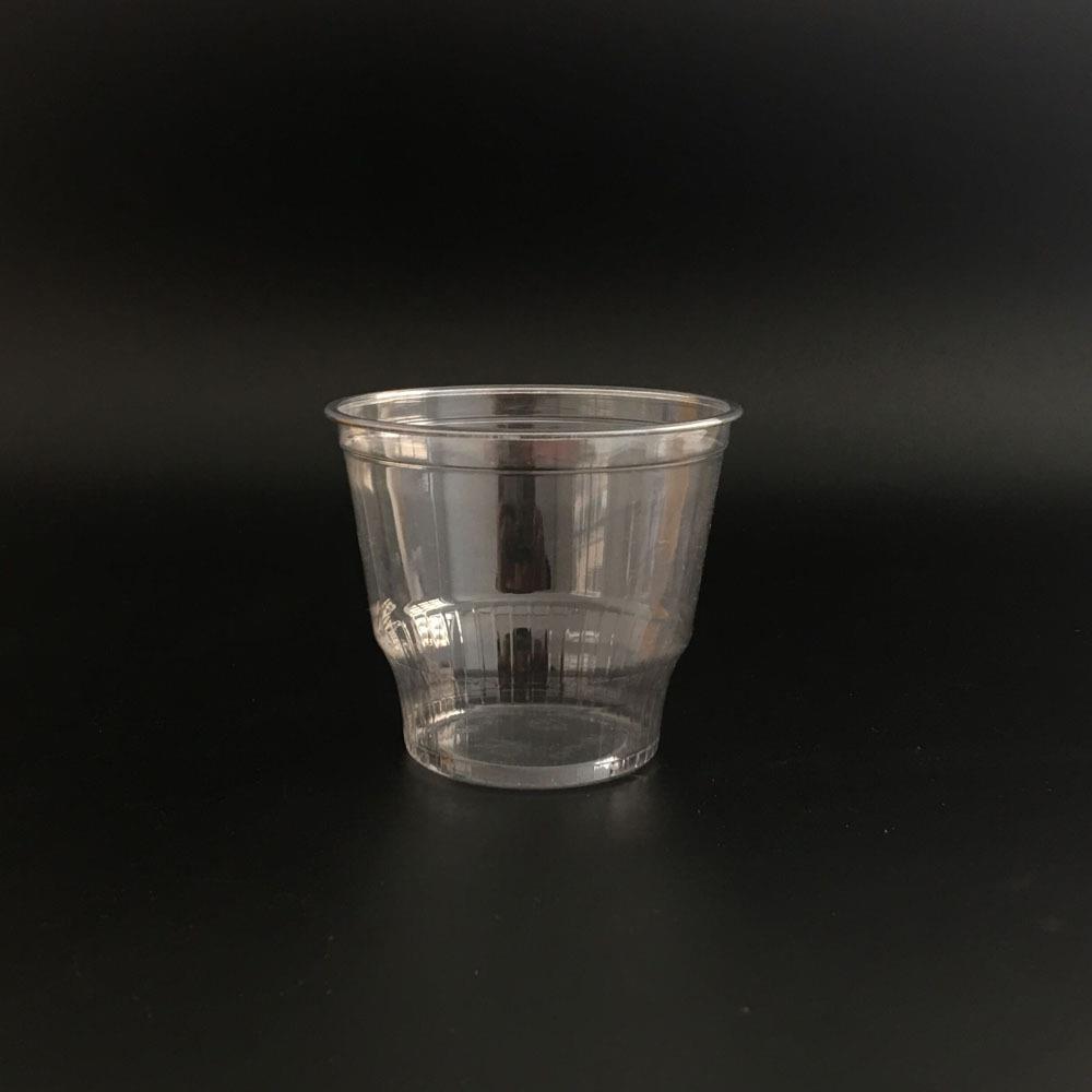 新款直销98口径一次性冰淇淋杯380ml加厚PET塑料杯双皮奶杯透明塑
