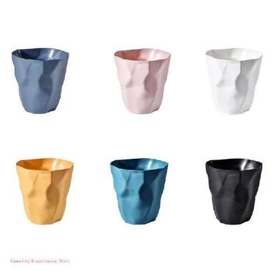 Irregular Trash Can Modern Plastic Garbage Rubbish Bin