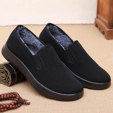 正品采产购品冬季男鞋，老鞋北京布鞋，男棉人，中老年人丝绒暖爹