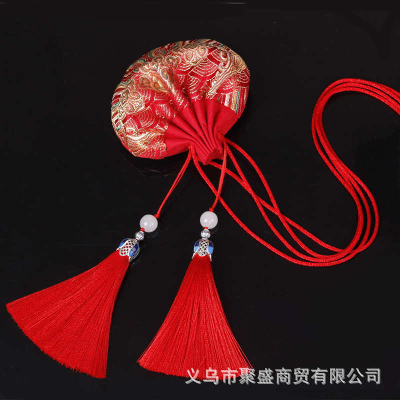 蛇年端午节香囊挂件复古海浪中式礼品古典荷包袋宫廷流苏汉服挂件