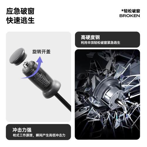 10骨双龙骨破窗晴雨伞超大号黑胶伞晴雨两用抗风加厚纯色商务伞